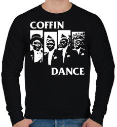 printfashion Dancing Coffin Guys - Férfi pulóver - Fekete (2551633)