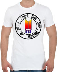 printfashion BTS All Stars - Férfi póló - Fehér (2516484)