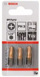 Bosch Max Grip csavarozófej PH 3, 25 mm 3Db. 2607001548 (2607001548)