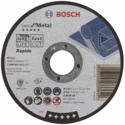 Bosch Best For metal darabolótárcsa egyenes, A 60 W BF 115x1 mm, 2608603512 (2608603512)
