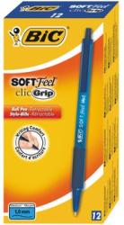 BIC Soft Feel Clic Grip kék golyóstoll, 12 db/doboz (837398)