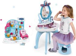 Smoby Set masă cosmetică cu scaun 2 în 1 Smoby Frozen cu gelaterie Frozen (SM320233-9)