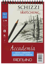 Fedrigoni Bloc de desen si schite A5, cu spirala, 120 g, FABRIANO Accademia Sketching, 50 file