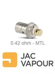 Jac Vapour Rezistenta Atomizor Jac Vapour S-Coil MTL Turbo 0.42 ohm, Bumbac Organic, Tip Capsula
