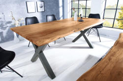 LuxD Étkezőasztal Massive X Honey 180 cm - asztallap 35 mm - akácia