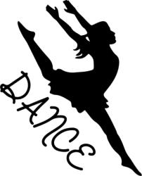  Dance Táncos 2 db plottervágott autós matrica applikáló fóliával