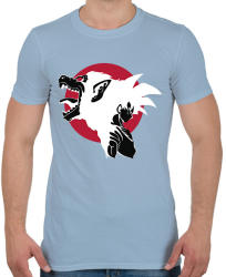 printfashion Go SuperMonkey - Férfi póló - Világoskék (2552948)