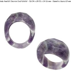  Inele Ametist Chevron Oval Fatetat - Diametru Gaura 63 mm - concepttropic - 79,00 RON