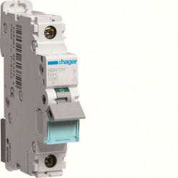Hager NDN104 Kismegszakító 1P, D-4A, 10kA, 1M (NDN104)