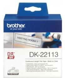 Brother Banda Continua Laminata 62Mm Black On Clear Dk22113 Original Brother P-Touch Ql-1050 DK22113 (DK22113)