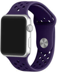 iUni Curea iUni compatibila cu Apple Watch 1/2/3/4/5/6/7, 42mm, Silicon Sport, Purple (503757)