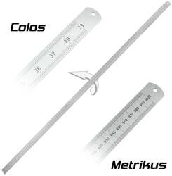 Cromwell Vonalzó, acél, merev 1000 mm x 25 mm metrikus és colos skálázás (KEN-518-3910K) (KEN5183910K)