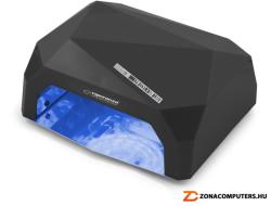 Esperanza ONYX fekete EBN002K Műköröm UV LED+CCFL lámpa 36W Időzítő