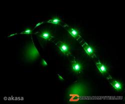 Akasa Vegas M LED szalag AK-LD05-50GN GREEN 50cm zöld 15led mágneses molex-csatlakozóval