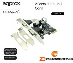 Approx APPPCIE2S 2x soros PCI-E kártya +Lowprofile hátlap