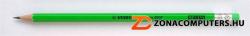 Grafitceruza radírral, HB, hatszögletű, STABILO "Swano Neon", zöld (TST4970Z)