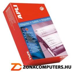  Etikett, mátrixnyomtatókhoz, 1 pályás, 127x48, 7 mm, APLI, 3000 etikett/csomag (LCA011) - zonacomputers