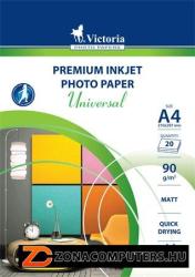 Fotópapír, tintasugaras, A4, 90 g, matt, VICTORIA "Universal" (LVIM01)