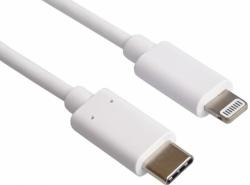  Cablu de date si incarcare USB-C la iPhone Lightning MFI T-T 0.5m Alb, kipod52 (KIPOD52)
