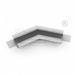 Topmet LED profil VARIO30-05 sarokidom síkban forduló 135°-os (eloxált) (V4760020s)