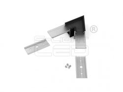 Topmet LED profil LINEA20 fekete sarokidom 60° (C1850002)
