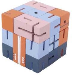 Fridolin Joc logic 3D puzzle Boy albastru - puzzle sub forma de baiat robot - 4 cm (Fr_17342)