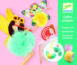 DJECO Set creativ pentru copii, Zane Pompom, Djeco (DJ09836)