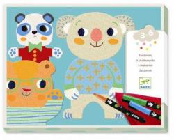 DJECO Atelier de desen pentru copii, Animale prietenoase, Djeco Cuties (DJ08992)