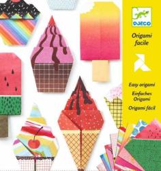 DJECO Set creativ pentru copii, Origami Djeco, Inghetata (DJ08756)