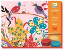 DJECO Atelier de pictura pentru copii , culori guase, Sachas Garden Djeco (DJ08656)