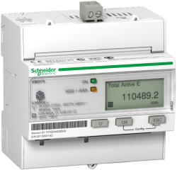 Schneider A9MEM3275 digitális fogyasztásmérő 3 fázis 63A, áramváltós, Lon, MID (A9MEM3275)