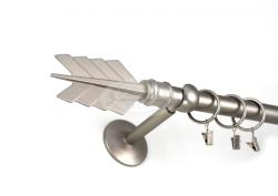  Graz nikkel-matt 1 rudas fém karnis szett - 25 mm