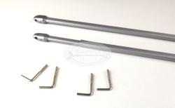  Vitrázspálca (11 mm) MATT-KRÓM színű 2 db/cs
