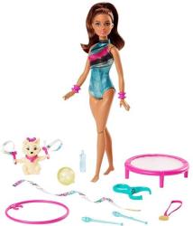 Mattel Talajtornász barbie szurkoló kiskutyával (GHK24)