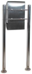 STILISTA Postaláda lábakkal rozsdamentes acél 126 cm (40100021)