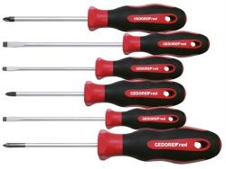 GEDORE csavarhúzó készlet lapos+PZ 6 részes R38002106 (R38002106)