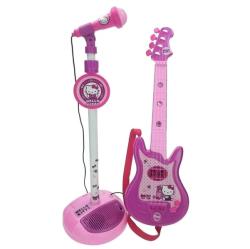 Reig Musicales - Set chitara cu microfon, Hello Kitty (RG1494) Instrument muzical de jucarie