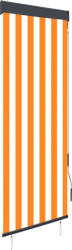 vidaXL Jaluzea tip rulou de exterior, alb și portocaliu, 60 x 250 cm (145945) - vidaxl