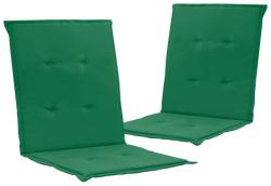 vidaXL Perne scaun de grădină, 2 buc. , verde, 100x50x3 cm (47556)
