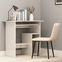 vidaXL Birou, alb extralucios, 80 x 45 x 74 cm, PAL (801370)