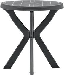 vidaXL Masă de bistro, antracit, Ø70 cm, plastic (48798)