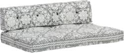 vidaXL Pernă de canapea din paleți, gri deschis, textil, petice (287720)