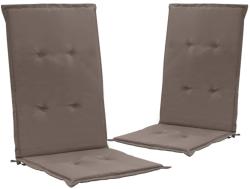 vidaXL Perne scaun de grădină, 2 buc. , gri taupe, 120x50x3 cm (47540)