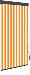 vidaXL Jaluzea tip rulou de exterior, alb și portocaliu, 100 x 250 cm (145957)