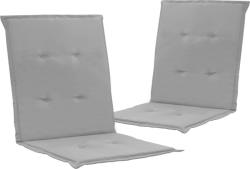 vidaXL Perne scaun de grădină, 2 buc. , gri, 100x50x3 cm (47550)
