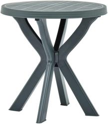 vidaXL Masă de bistro, verde, Ø70 cm, plastic (48797)
