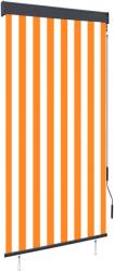 vidaXL Jaluzea tip rulou de exterior, alb și portocaliu, 80 x 250 cm (145951) - vidaxl