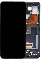 Samsung GH82-22327A Gyári Samsung Galaxy S20 Ultra OLED kijelző érintővel fekete kerettel, előlap (GH82-22327A)