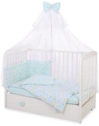 BabyLion 5 részes ágyneműhuzat szett - Kék pillangók