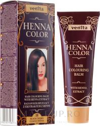VENITA Balsam pentru păr cu extract de Henna - Venita Henna Color 18 - Black Cherry